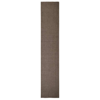Tappeto in Sisal Naturale 66x350 cm Marrone