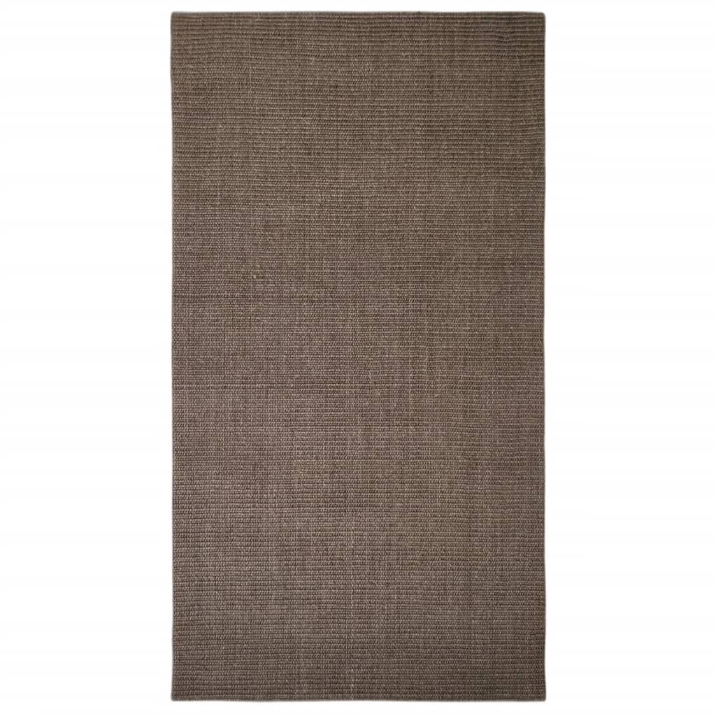 Tappeto in Sisal Naturale 80x150 cm Marrone