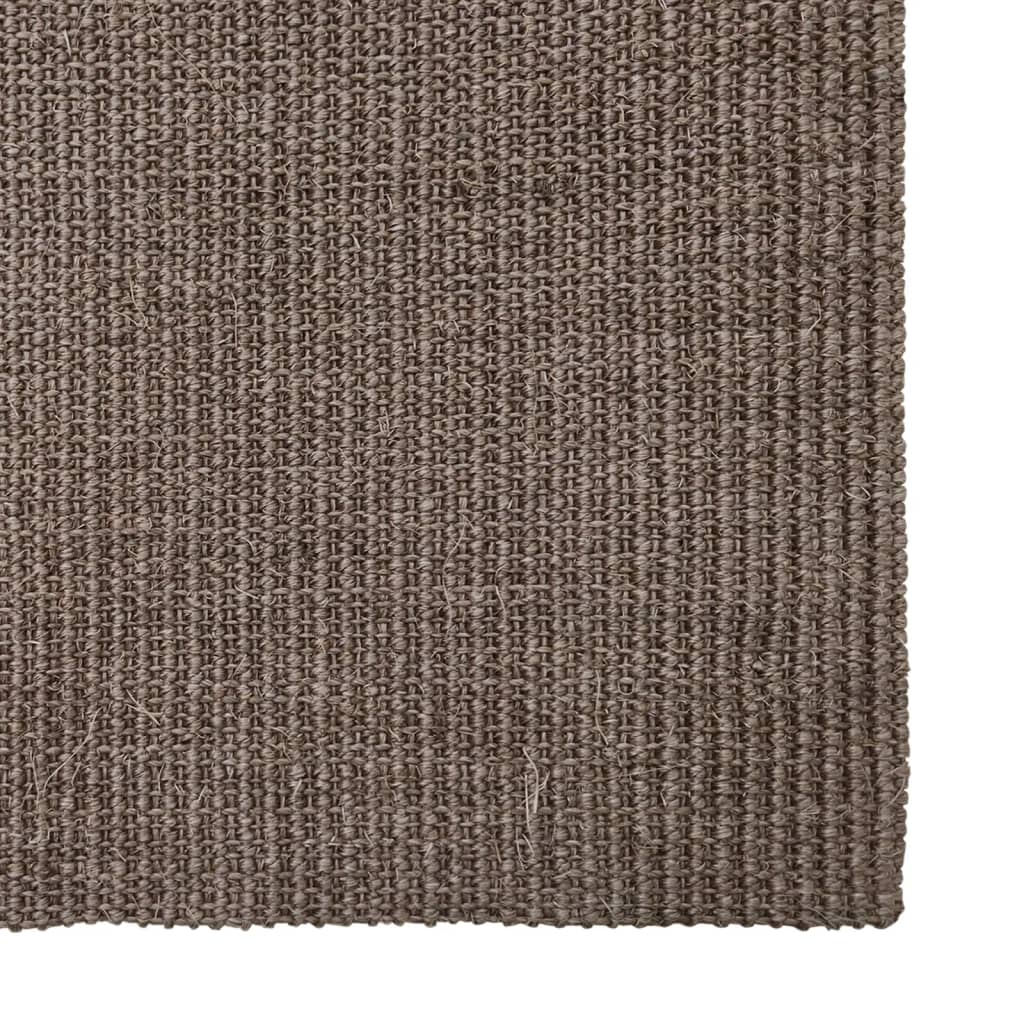 Tappeto in Sisal Naturale 80x150 cm Marrone