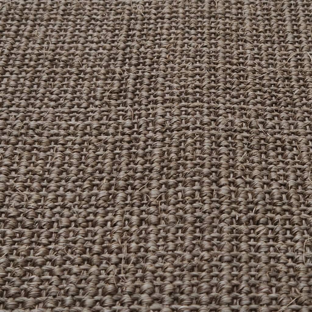 Tappeto in Sisal Naturale 80x150 cm Marrone