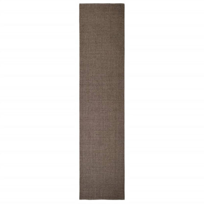Tappeto in Sisal Naturale 80x350 cm Marrone