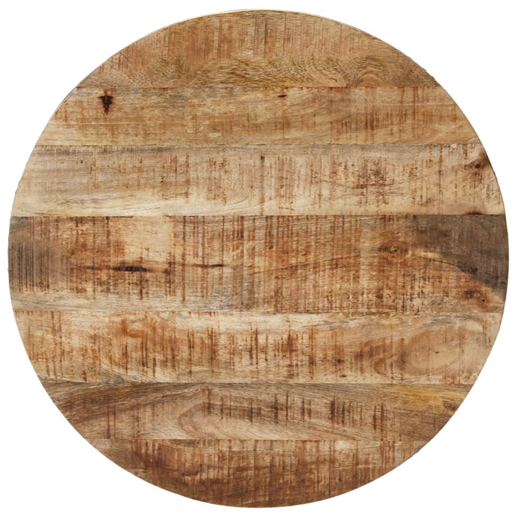 Tavolino da Salotto Ø68 cm in Legno di Mango Grezzo