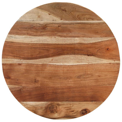 Tavolino da Salotto Ã˜68 cm in Legno Massello di Acacia