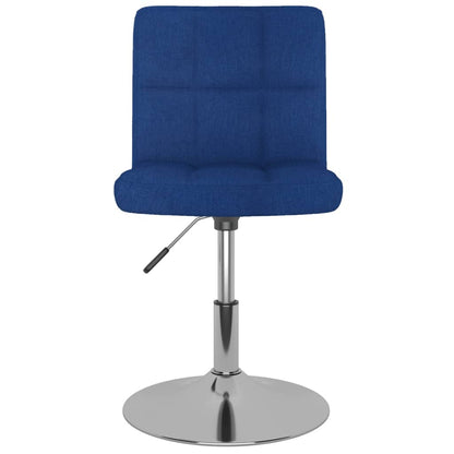 Sedie da Pranzo Girevoli 6 pz Blu in Tessuto