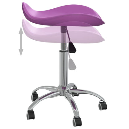 Sedia da Pranzo Girevole Viola in Similpelle
