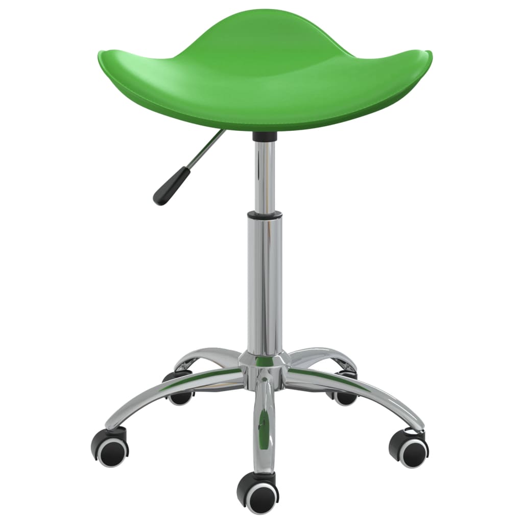 Sedia da Pranzo Girevole Verde in Similpelle