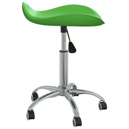 Sedia da Pranzo Girevole Verde in Similpelle