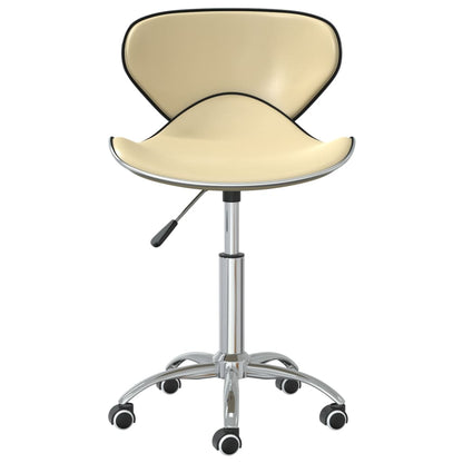 Sedie da Pranzo Girevoli 4 pz Crema in Similpelle