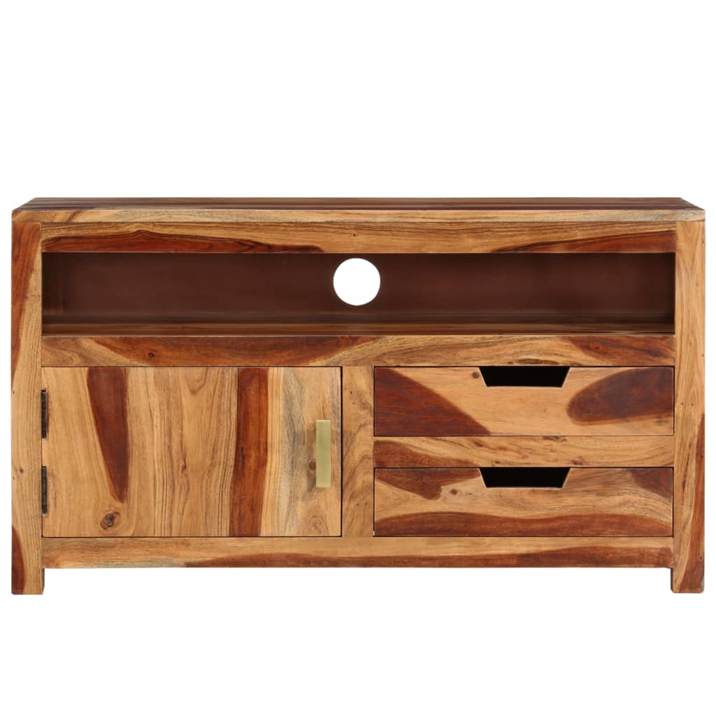 Mobile Porta TV 90x34,5x50 cm in Legno Massello di Acacia