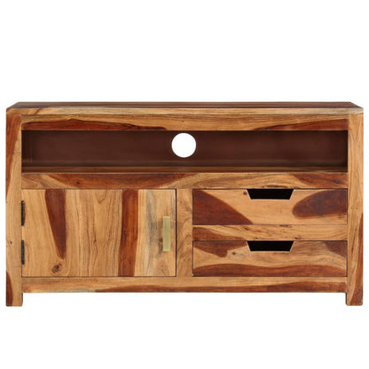 Mobile Porta TV 90x34,5x50 cm in Legno Massello di Acacia