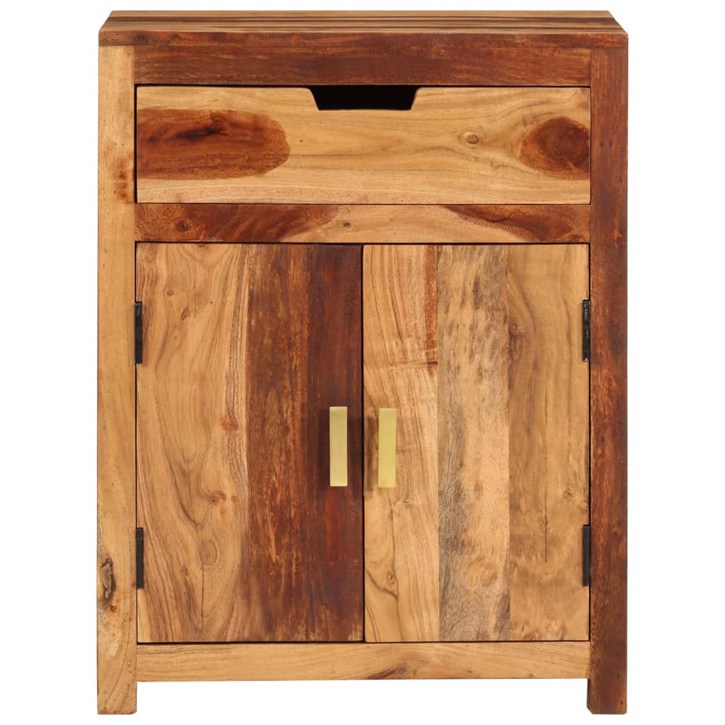 Credenza 58,5x35x75,5 cm in Legno Massello di Acacia