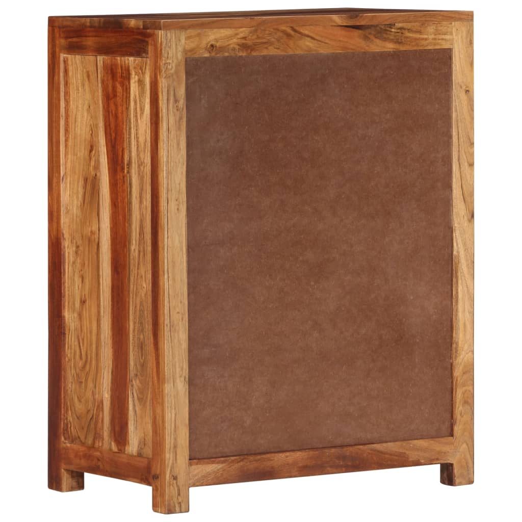 Credenza 58,5x35x75,5 cm in Legno Massello di Acacia