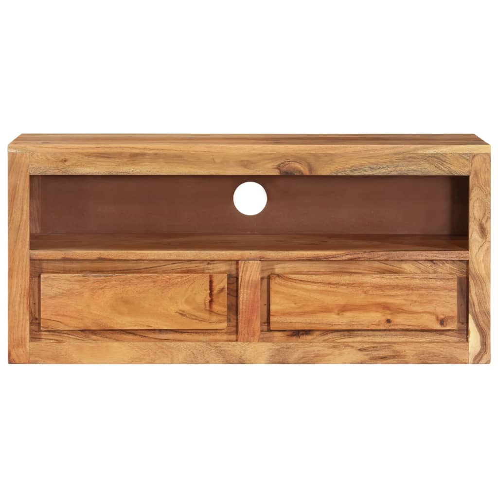 Mobile Porta TV 88x30x40 cm in Legno Massello di Acacia