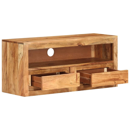 Mobile Porta TV 88x30x40 cm in Legno Massello di Acacia
