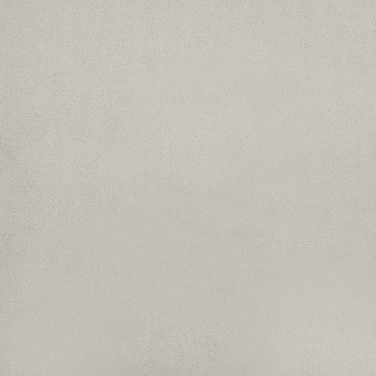 Sgabello Rotondo con Contenitore Grigio Chiaro in Velluto 31 x 37 cm