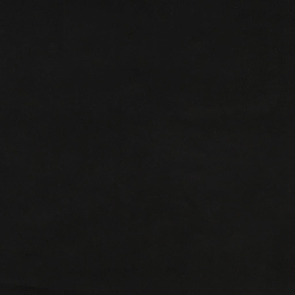 Sgabello Rotondo con Contenitore Nero in Velluto 31 x 37 cm