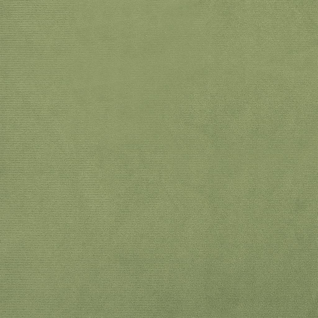 Sgabello Rotondo con Contenitore Verde Senape in Velluto 31 x 37 cm