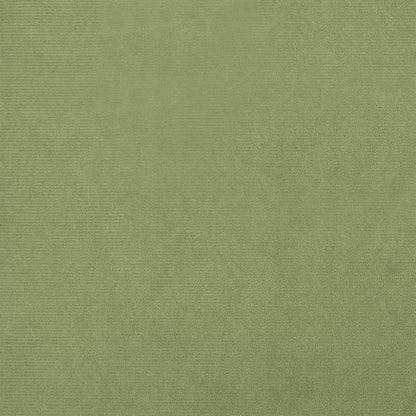 Sgabello Rotondo con Contenitore Verde Senape in Velluto 31 x 37 cm