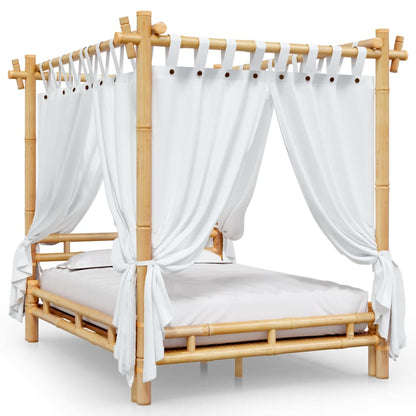 Letto a Baldacchino 140x200 cm in Bambù