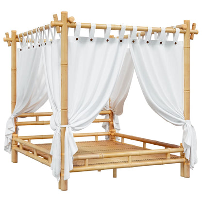 Letto a Baldacchino 160x200 cm in Bambù