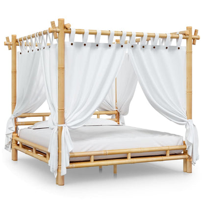 Letto a Baldacchino 180x200 cm in Bambù