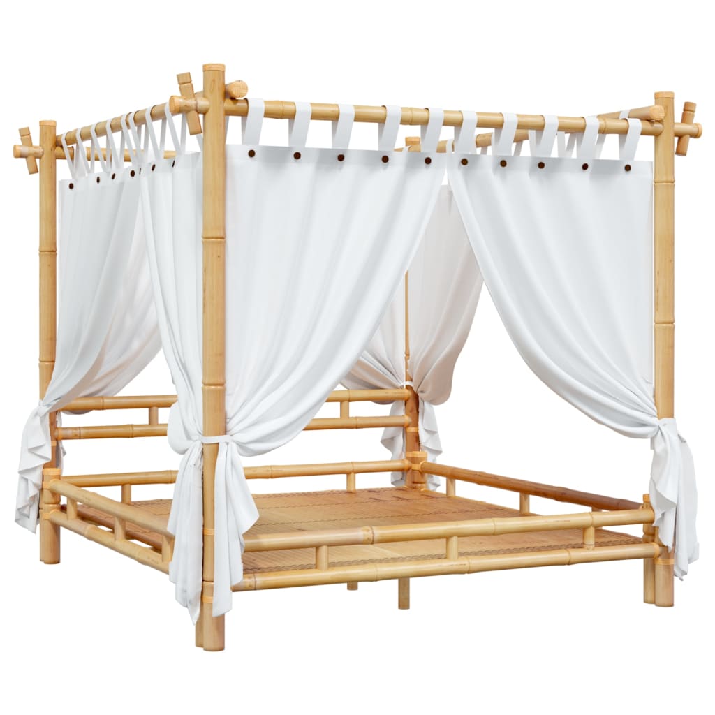 Letto a Baldacchino 180x200 cm in Bambù