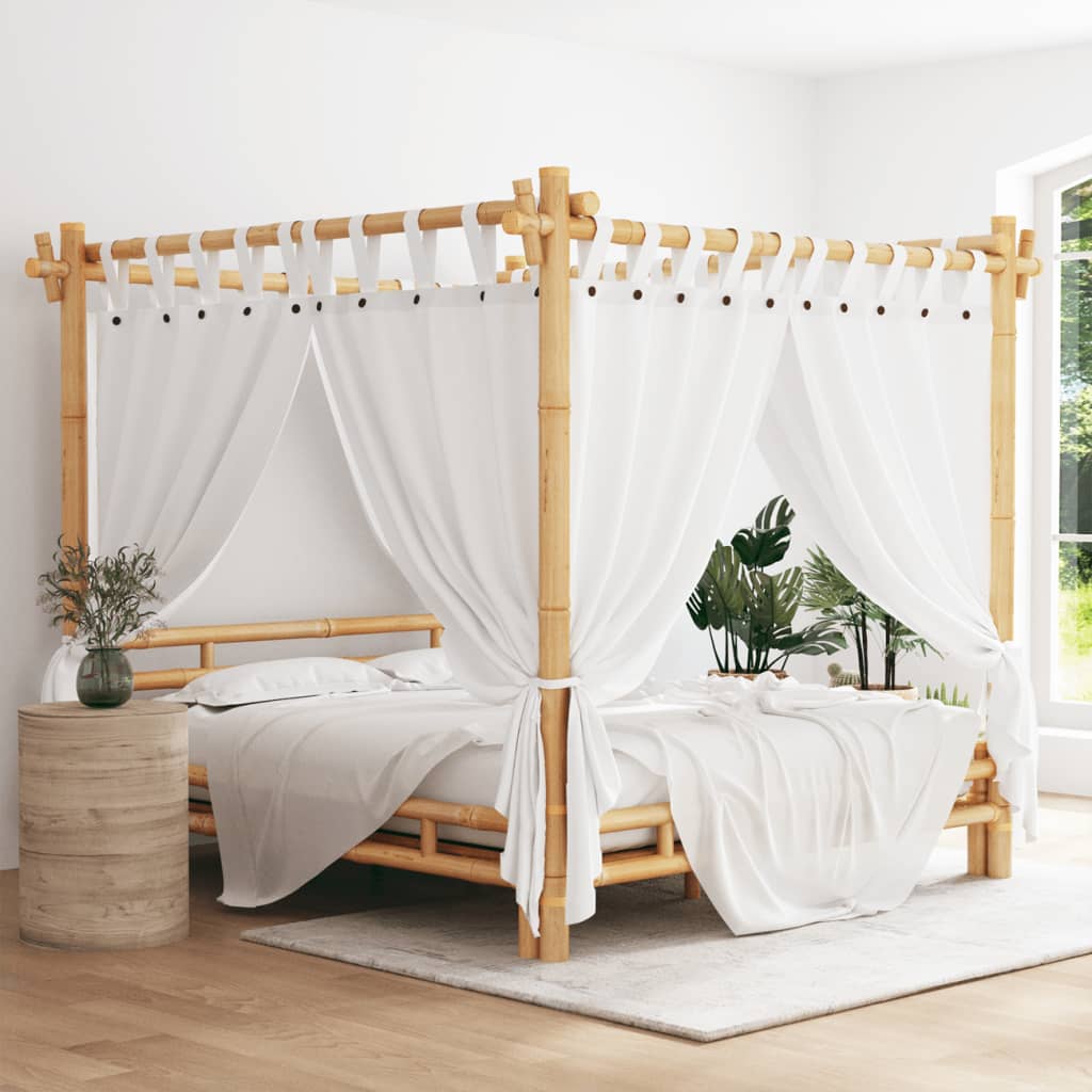 Letto a Baldacchino 180x200 cm in Bambù