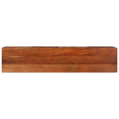 Mobile Porta TV 140x30x35 cm in Legno Massello di Acacia