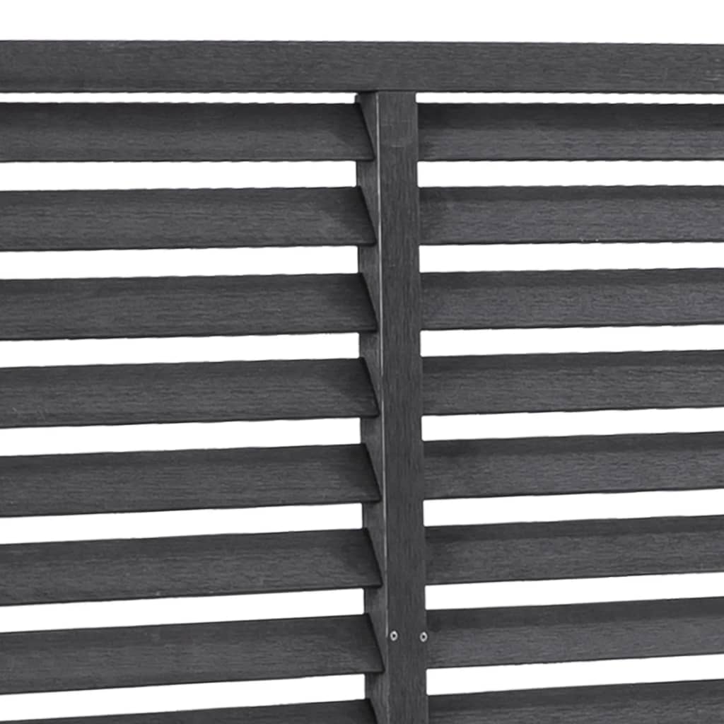 Recinzione a Persiana in WPC 180x180 cm Grigia