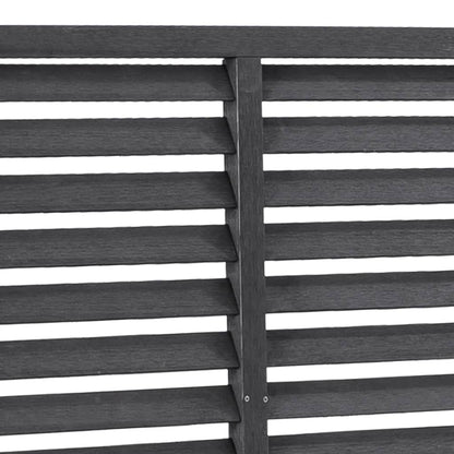 Recinzione a Persiana in WPC 180x180 cm Grigia