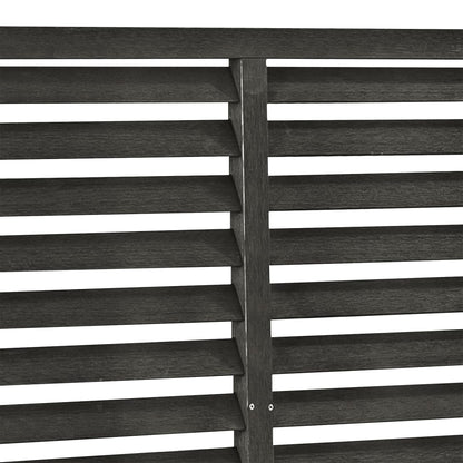 Recinzione a Persiana in WPC 180x180 cm Grigio Scuro