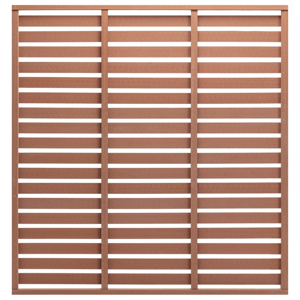 Pannello di Recinzione in WPC 180x180 cm Marrone