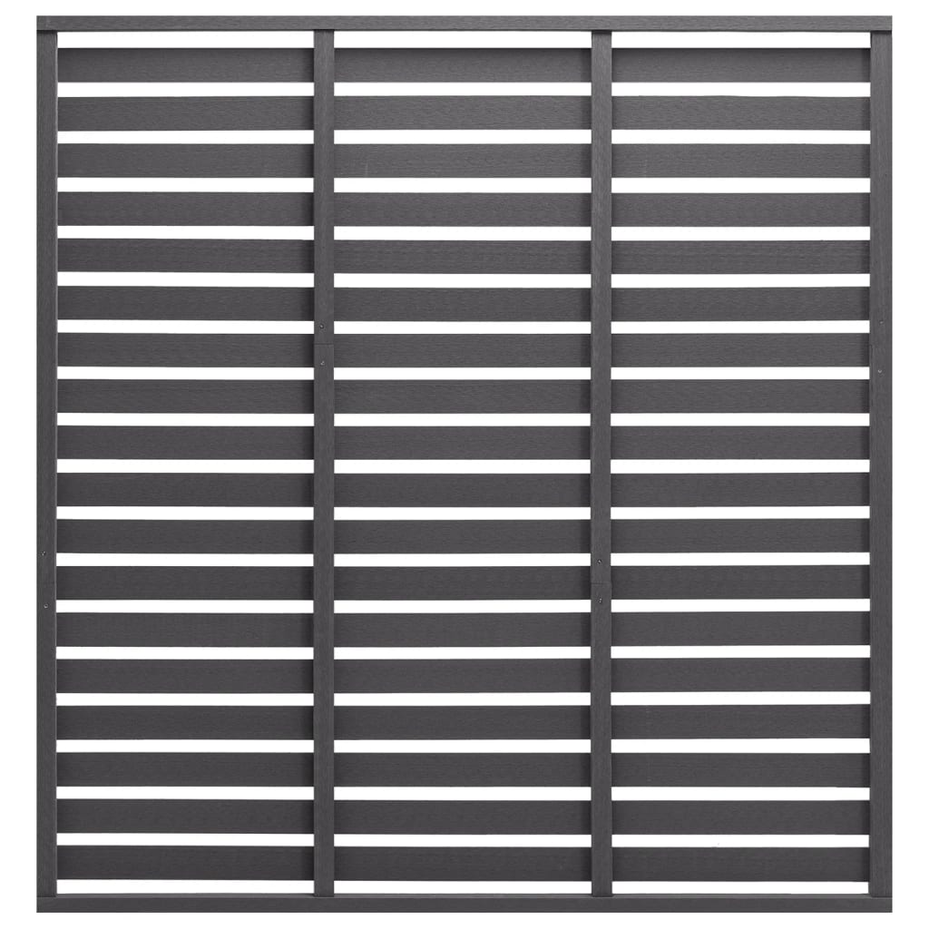 Pannello di Recinzione in WPC 180x180 cm Grigio