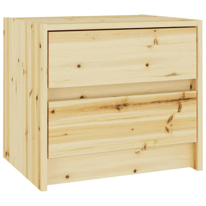 Comodini 2 pz 40x30,5x35,5 cm in Legno Massello di Abete
