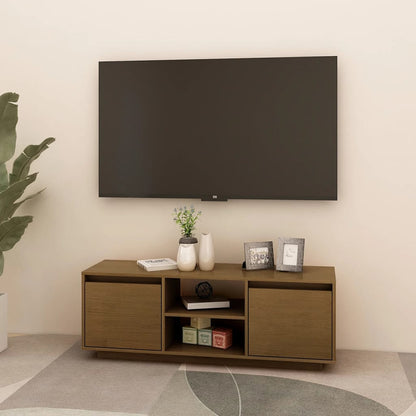 Mobile Porta TV Ambra 110x30x40 cm in Legno Massello di Pino