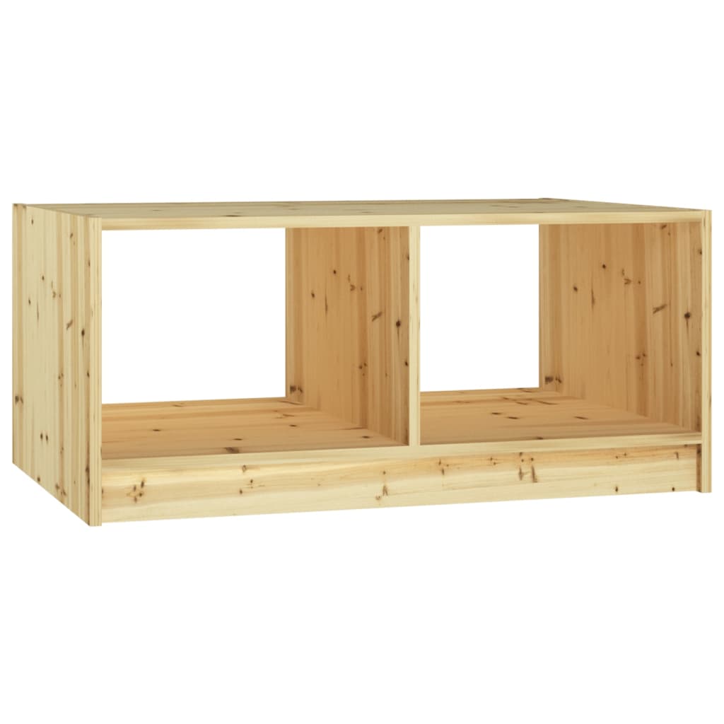 Tavolino da Salotto 75x50x33,5 cm in Legno Massello di Abete