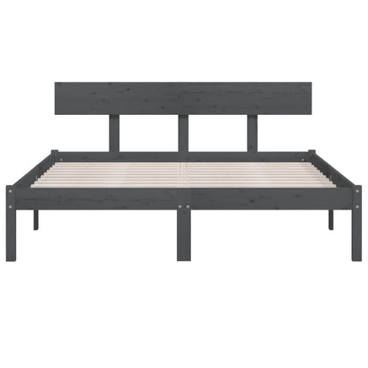 Giroletto Grigio in Legno Massello di Pino 140x190 cm