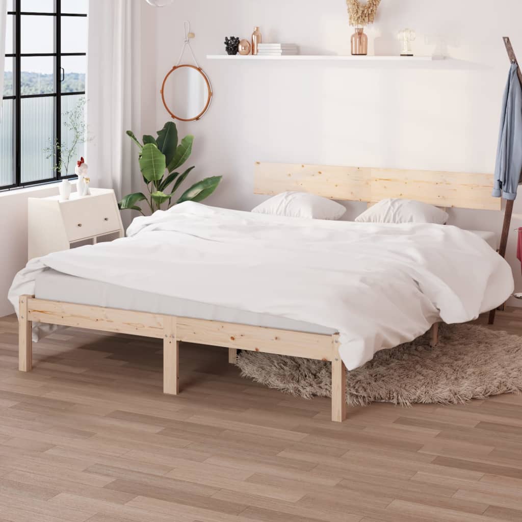 Giroletto senza Materasso Ambrato in Legno Massello 120x200 cm