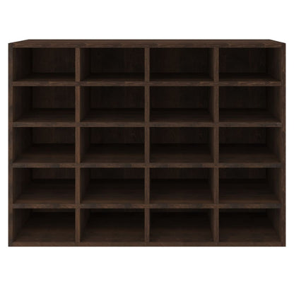 Scarpiera in Legno Multistrato 92x30x67,5 cm Rovere Fumo