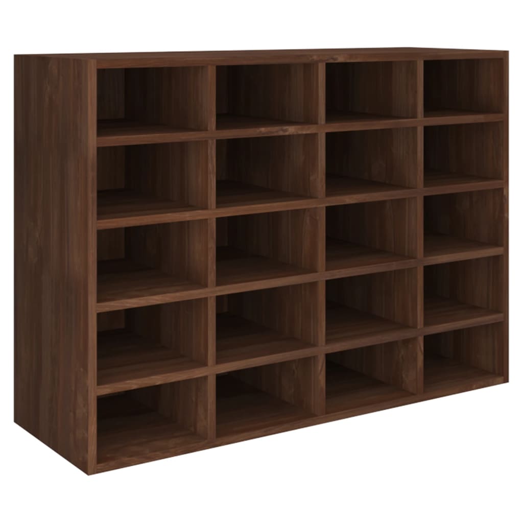 Scarpiera in Legno Multistrato 92x30x67,5 cm Rovere Marrone