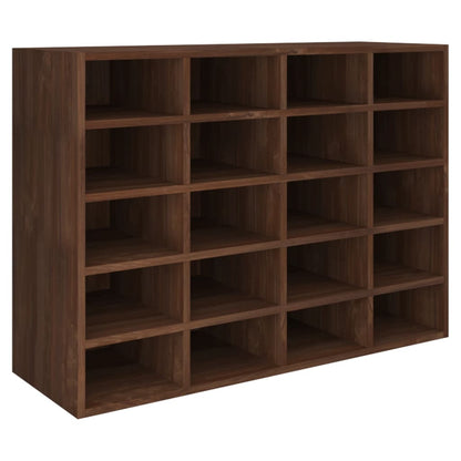 Scarpiera in Legno Multistrato 92x30x67,5 cm Rovere Marrone
