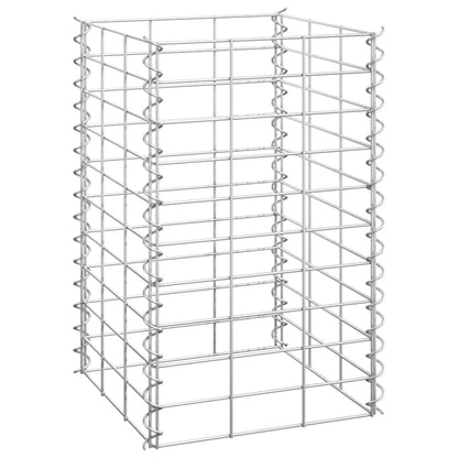 Fioriere Rialzate a Gabbione 3 pz 30x30x50 cm in Ferro