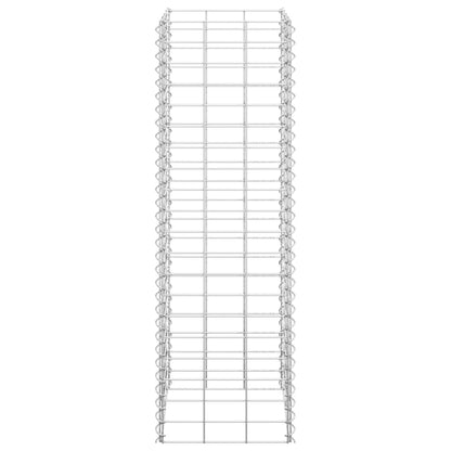 Fioriere Rialzate a Gabbione 3 pz 30x30x100 cm in Ferro