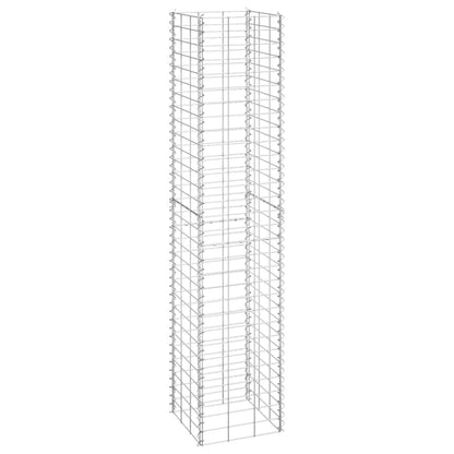 Fioriere Rialzate a Gabbione 3 pz 30x30x150 cm in Ferro