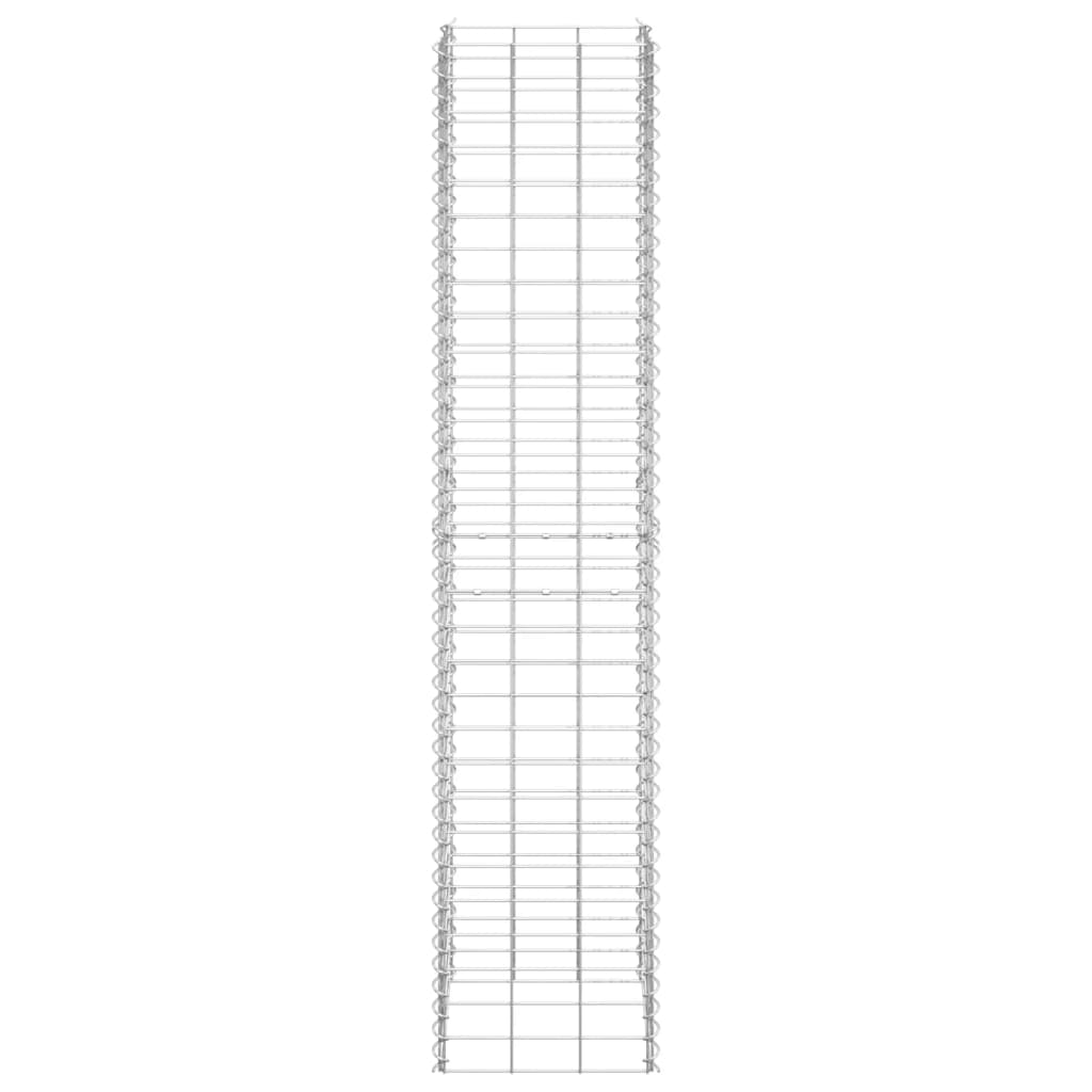Fioriere Rialzate a Gabbione 3 pz 30x30x150 cm in Ferro