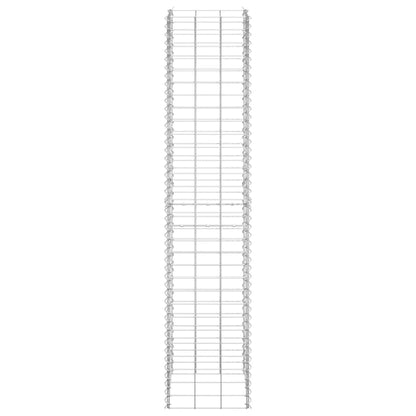 Fioriere Rialzate a Gabbione 3 pz 30x30x150 cm in Ferro