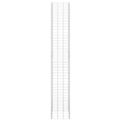 Fioriere Rialzate a Gabbione 3 pz 30x30x200 cm in Ferro