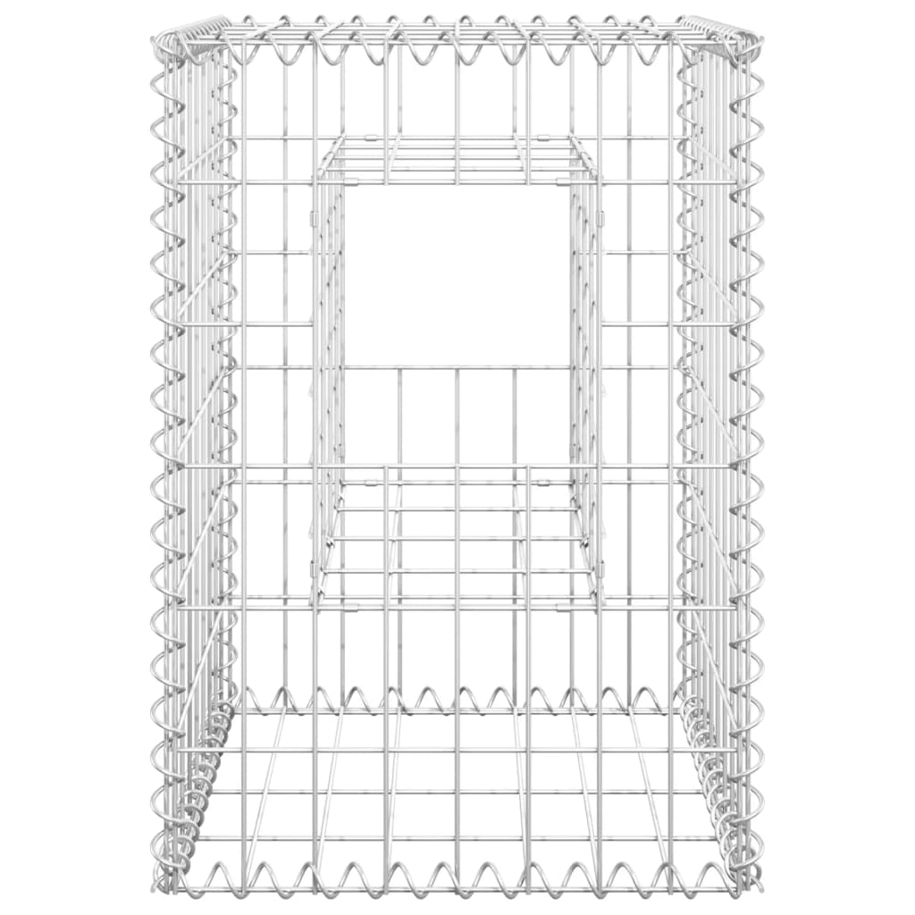 Cesto a Gabbione a Torre 40x40x60 cm in Ferro