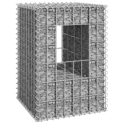Cesto a Gabbione a Torre 40x40x60 cm in Ferro