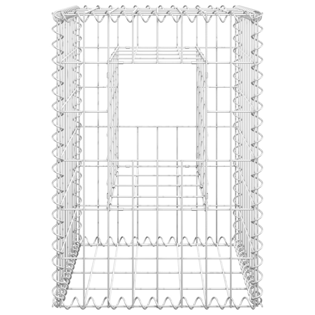 Cesti a Gabbione a Torre 2 pz 40x40x60 cm in Ferro